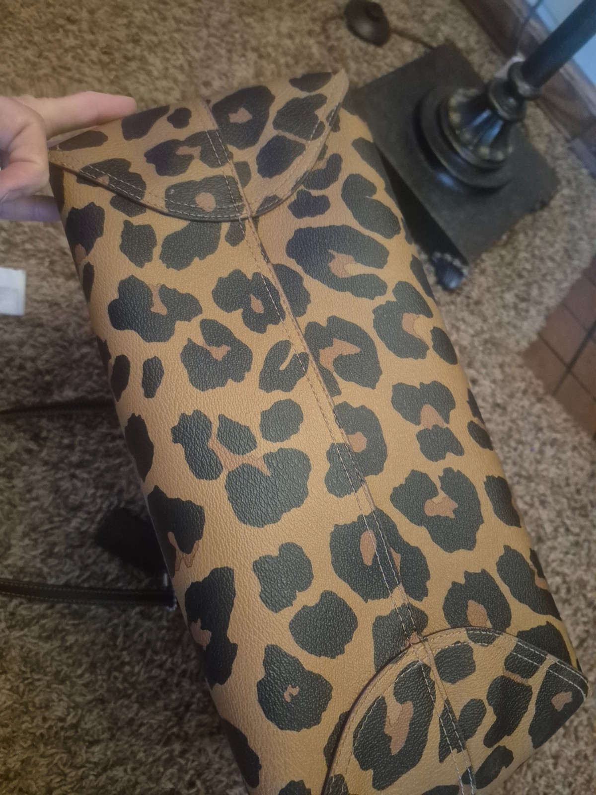 Coach cheetah tote bag