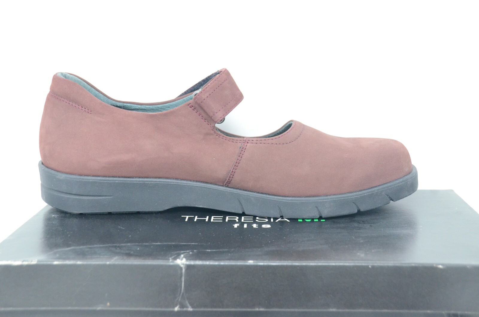 Women’s Theresia M Bordo Nubuck Casual Mary Jane Comfort Shoes. US Size 10
