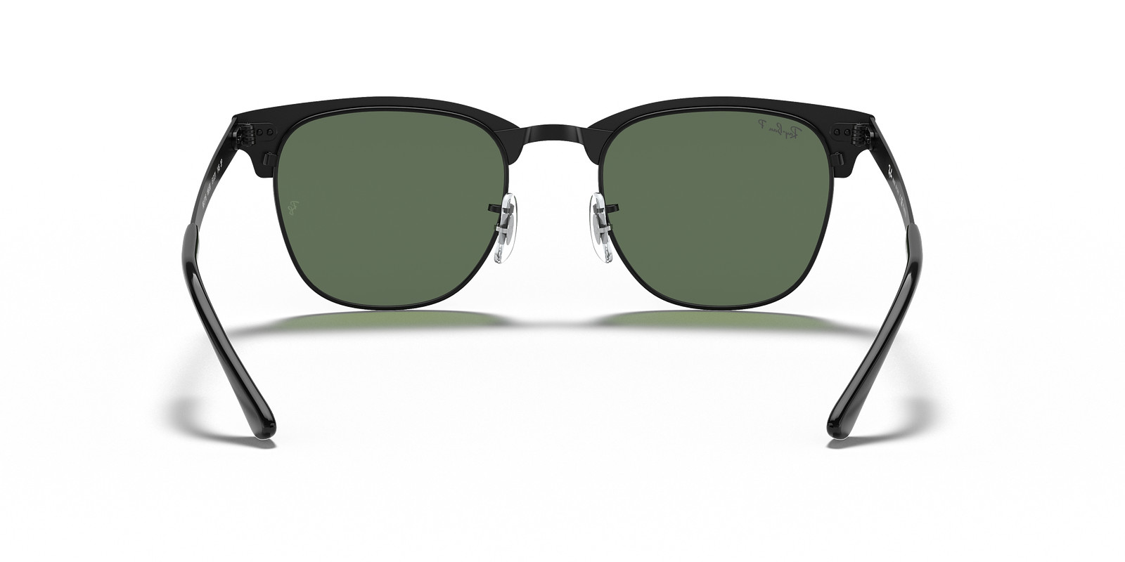 Ray-Ban Clubmaster Metal Polarized Black/Green Classic G-15 51 mm Sunglasses