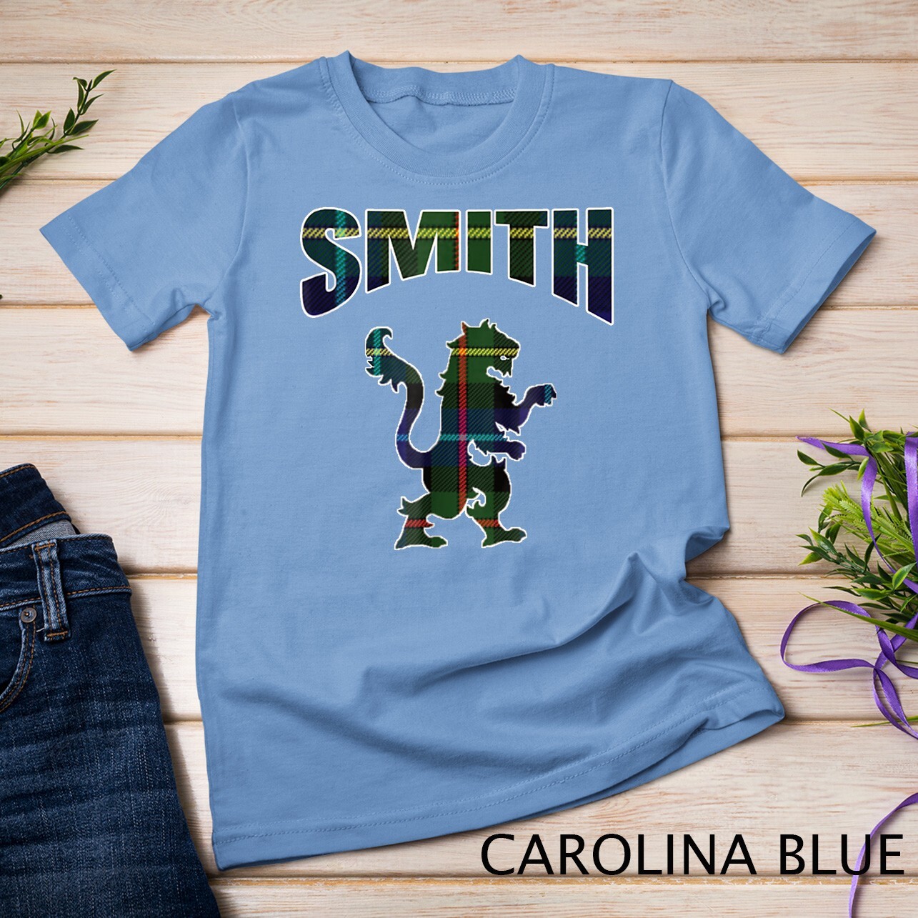 Smith Clan Kilt Tartan T-Shirt Lion Namesake Scottish gift Unisex T-shirt