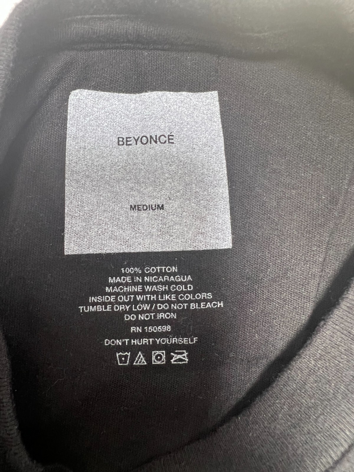 BEYONCE The Formation World TOUR 2016 TEE BLACK T-SHIRT OFFICIAL unisex NEW!!
