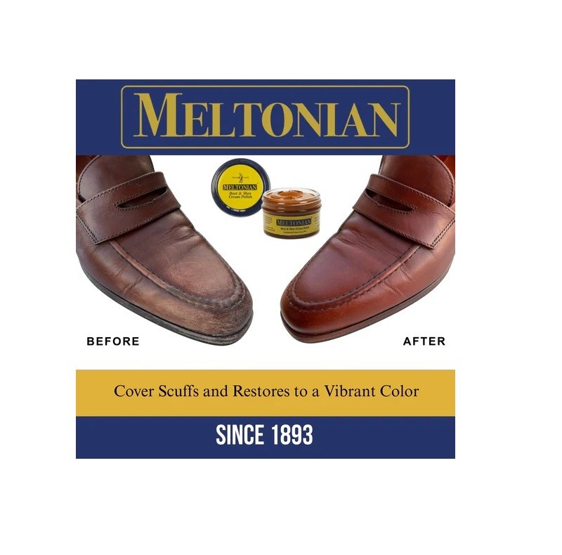 MELTONIAN Shoe Boot Cream Polish Leather Shine Nourishing 50ml – Pick Your Color