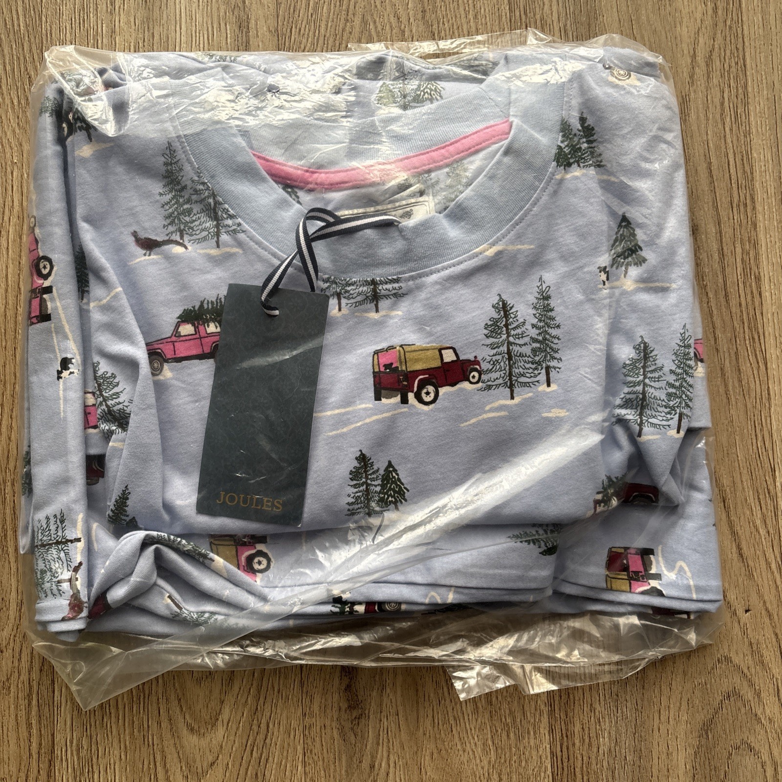 JOULES LYLA PJ 4×4 Blue Pyjamas Size M (UK12/14) BNWT RRP£42