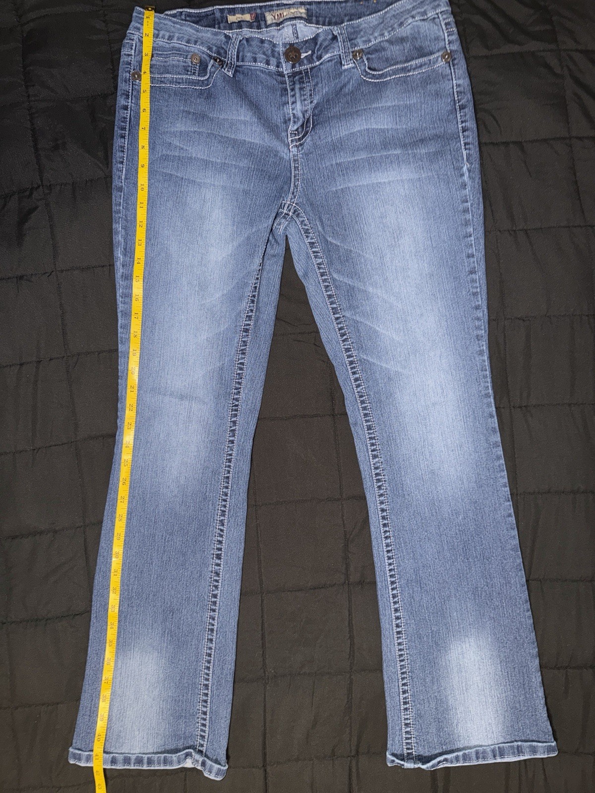 Bootcut Denim Women’s Size 15 Blue Mid Rise Cotton Blend