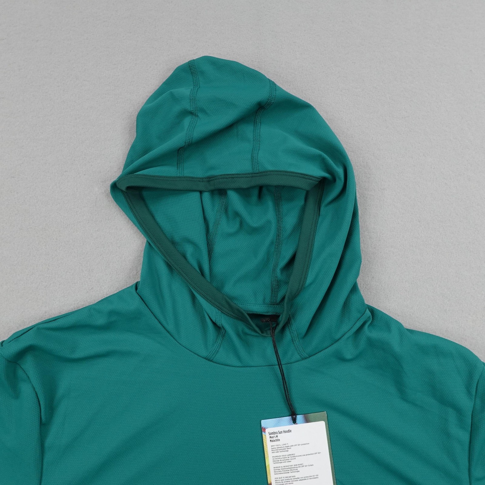 Cotopaxi Hoodie Medium Malachite Green Sombra Sun Pullover Lightweight UPF NEW