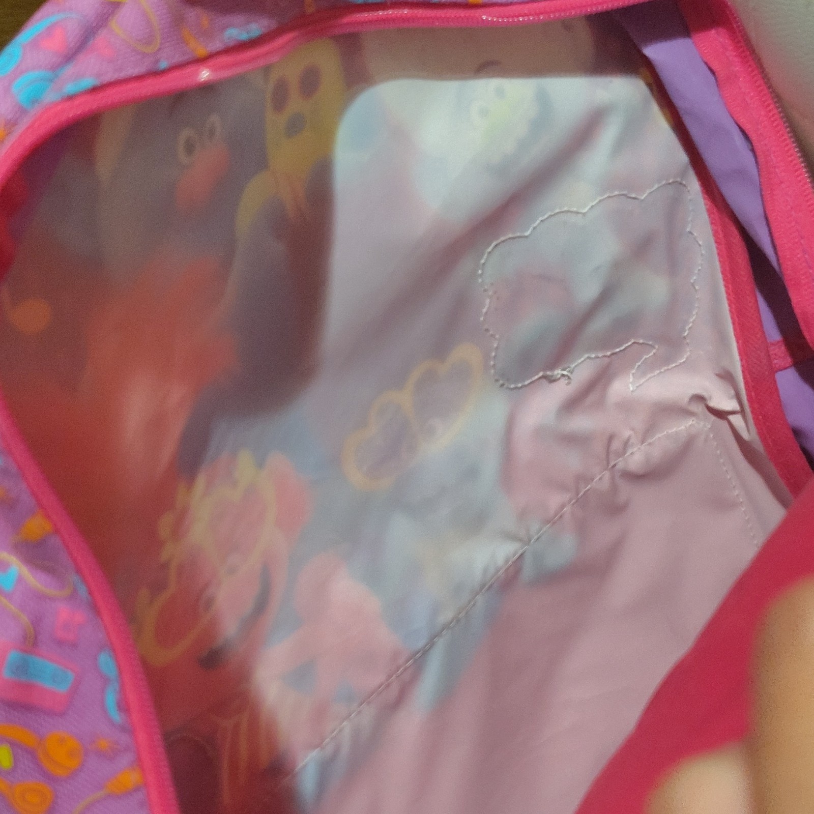 Trolls Poppy & Branch Small Polyester Backpack Zip Glitter Pink/Purple/Blue