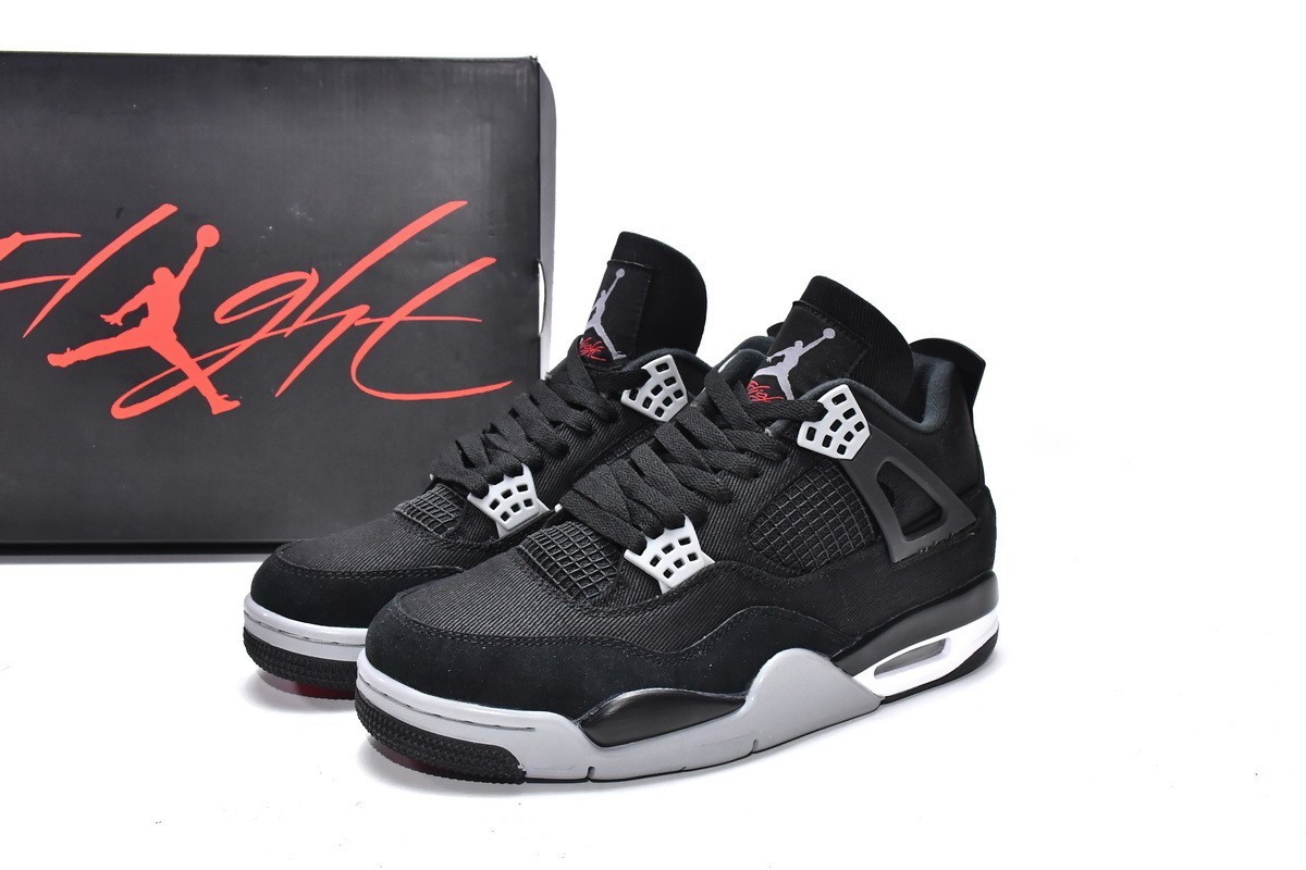 Jordan 4 SE “Black Canvas” Men’s Mid Top Retro Basketball Shoes