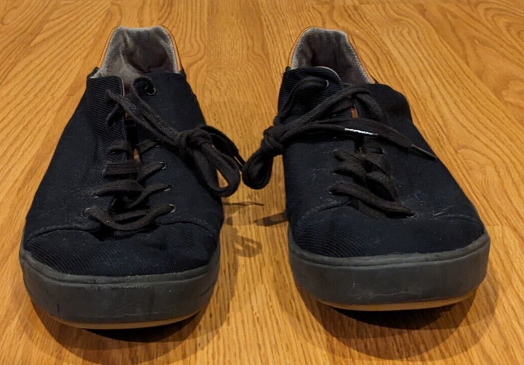 Men’s Olukai Lae’Ahi Li Lace-Up Canvas Sneakers Black 10445-4040 – 11.5