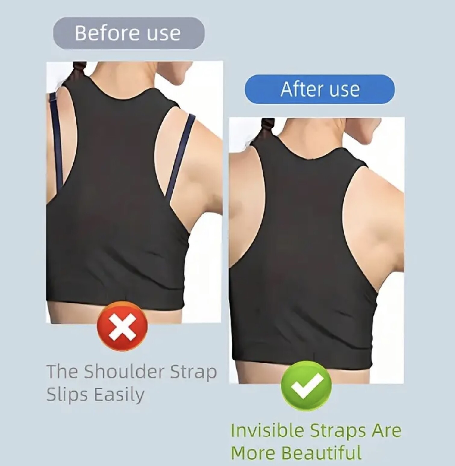 3pc Racer Back Clips Cleavage Enhancer Bra Straps Clip Racer Back, Flower style