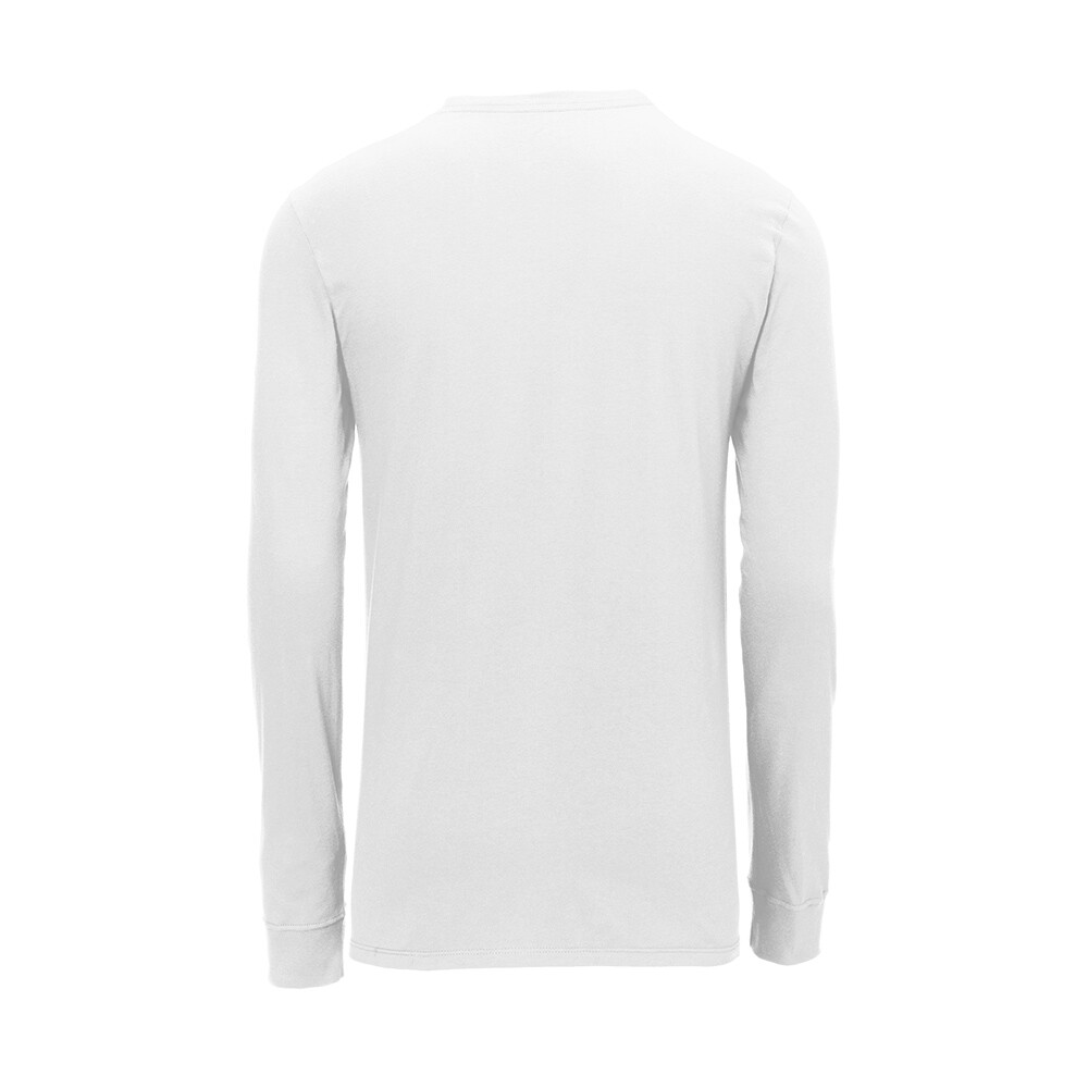 Nike Men’s Size S-4XL Dri-FIT Cotton/Poly Long Sleeve Tee Athletic Swoosh Shirt