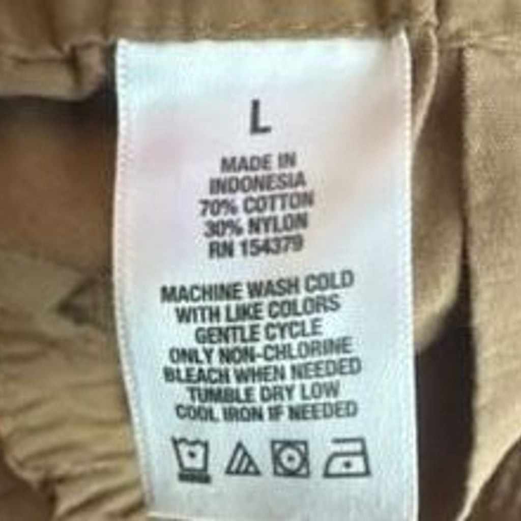 Aéropostale Y2K High-Rise Baggy Parachute Cargo Pants khaki Large
