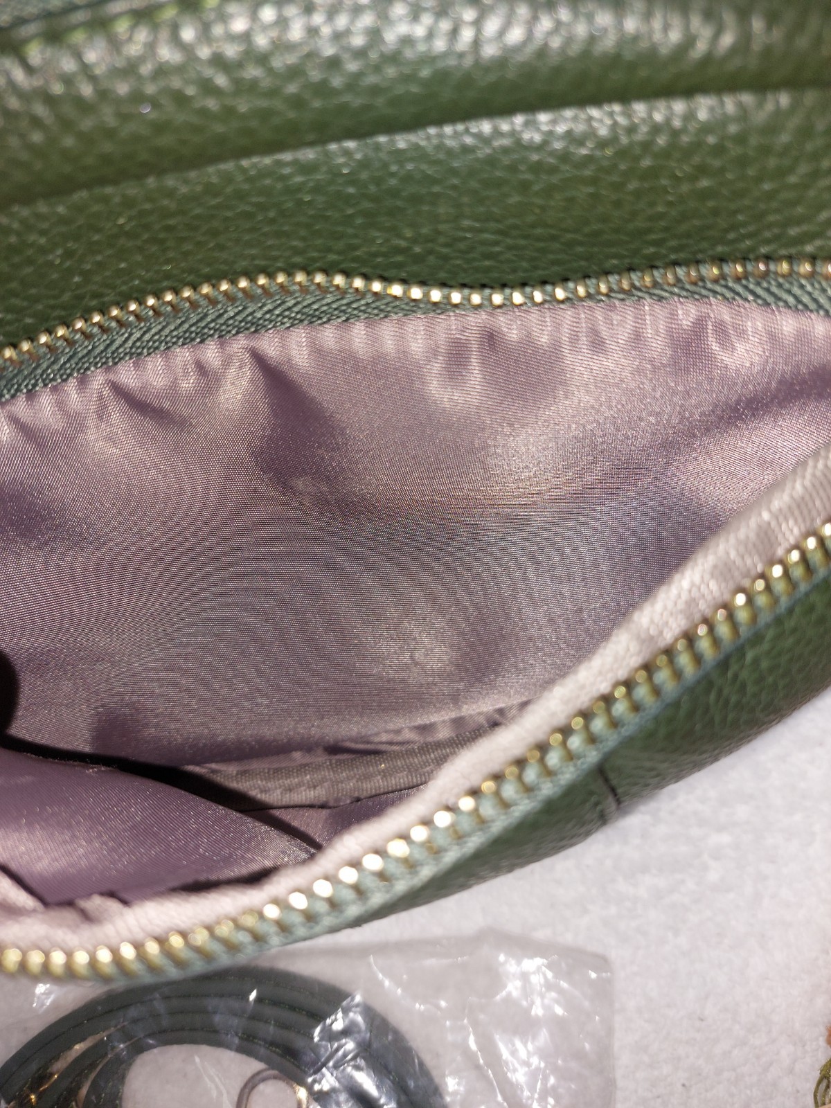 Pom Pom London Original Dark Green Crossbody W/ 2 Straps