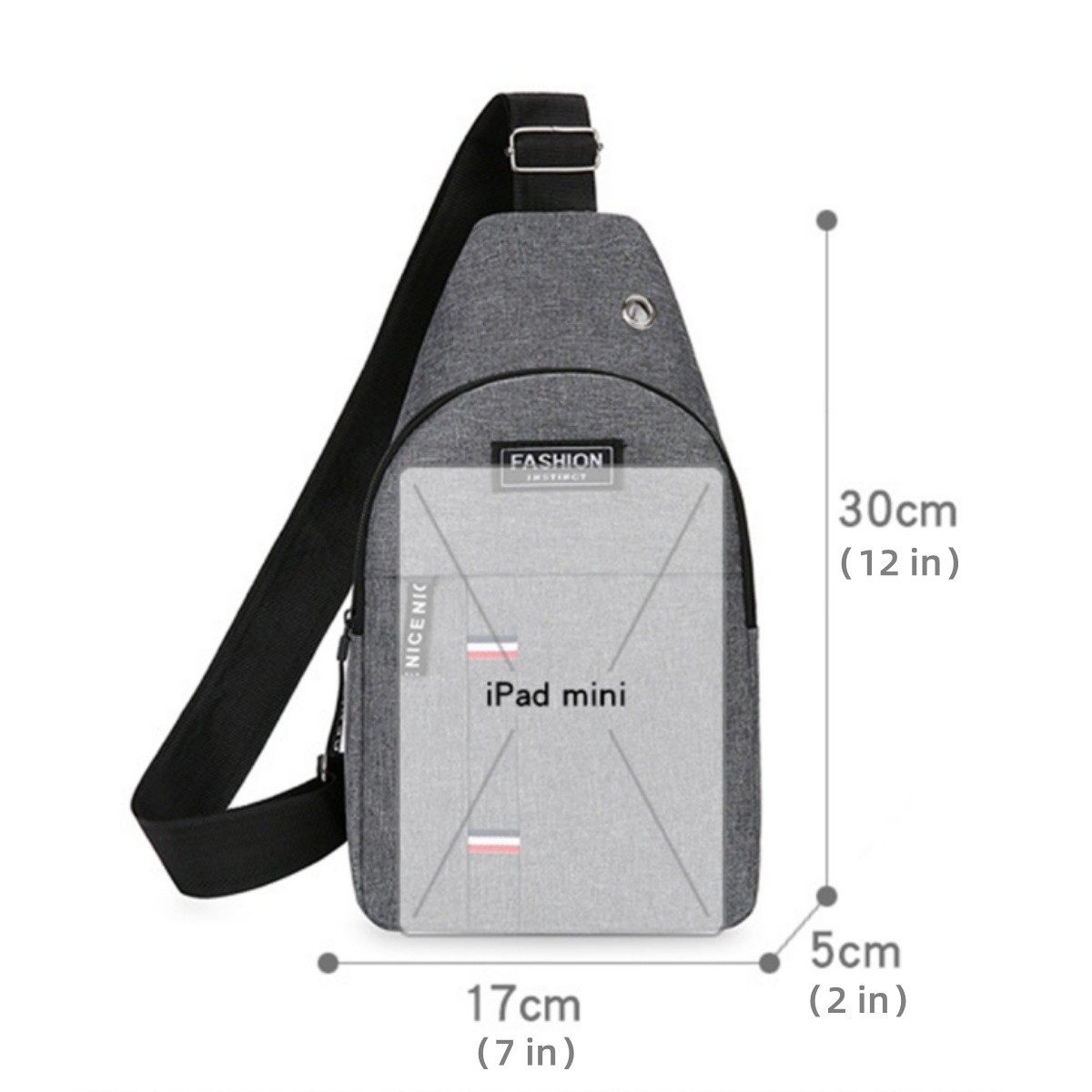 Men’s Canvas Crossbody Sling Bag Shoulder Backpack Casual Travel Chest Pack US