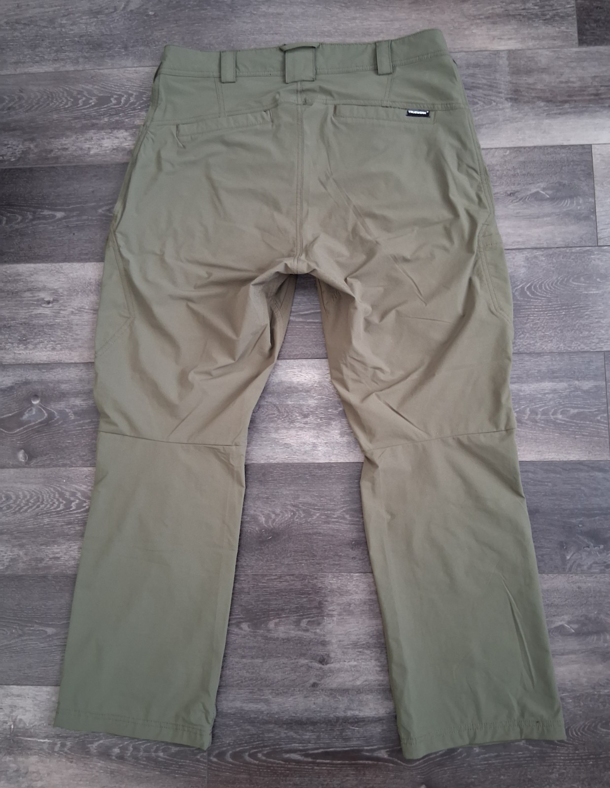 Truewerk T1 Werk Pants Durable Lightweight Cargo Olive Womans Size 16 (36×30)