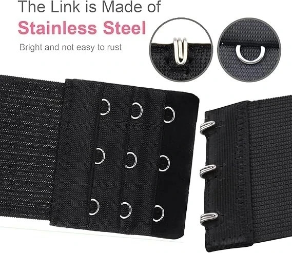 Bra Extender 3-Row (2/3/4 Hook) – Adjustable for Maternity Strapless & Tight Bra