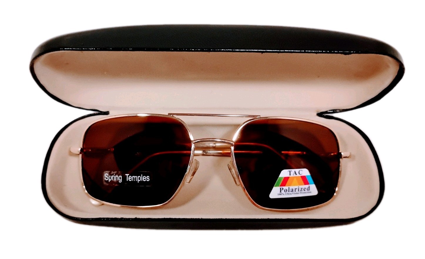 Burn Notice Michael Weston Sunglasses Spring Temples,TAC,Polarized Cognac Lenses