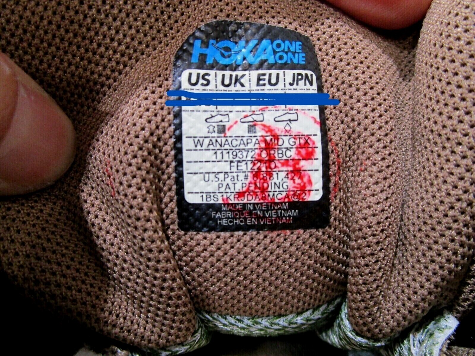Hoka One One Women’s Anacapa Mid GTX Gore-Tex Hiking Boot Shoe, Size 6.5~10.5 US
