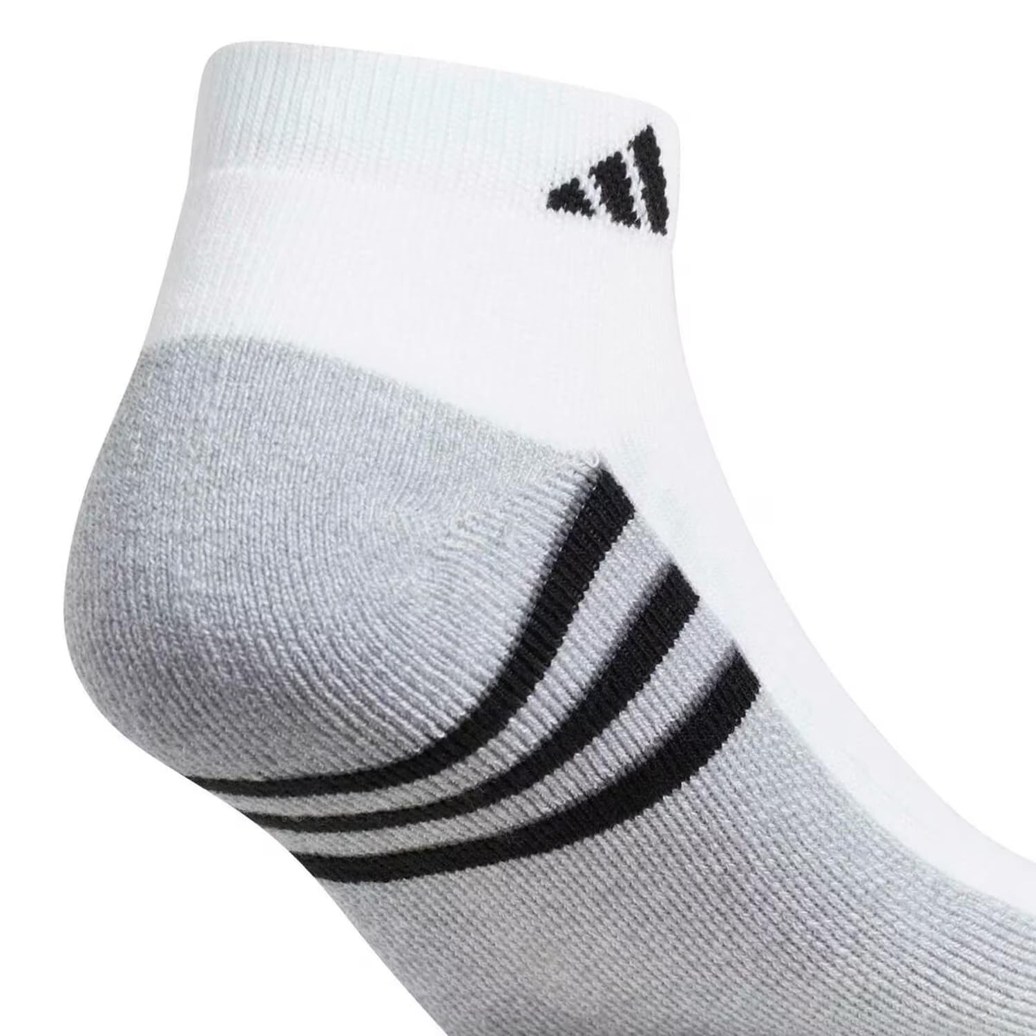 Adidas Aeroready Cushioned Low Cut Socks 6 Pair White Black Blue Men’s Size 6-12