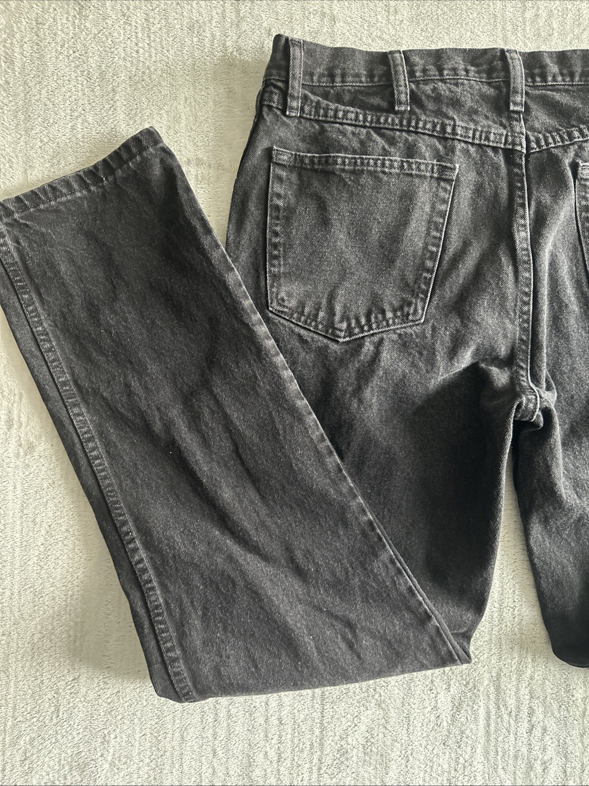 Rustler Men’s and Big Men’s Relaxed Fit Jeans Black, 35 X 34