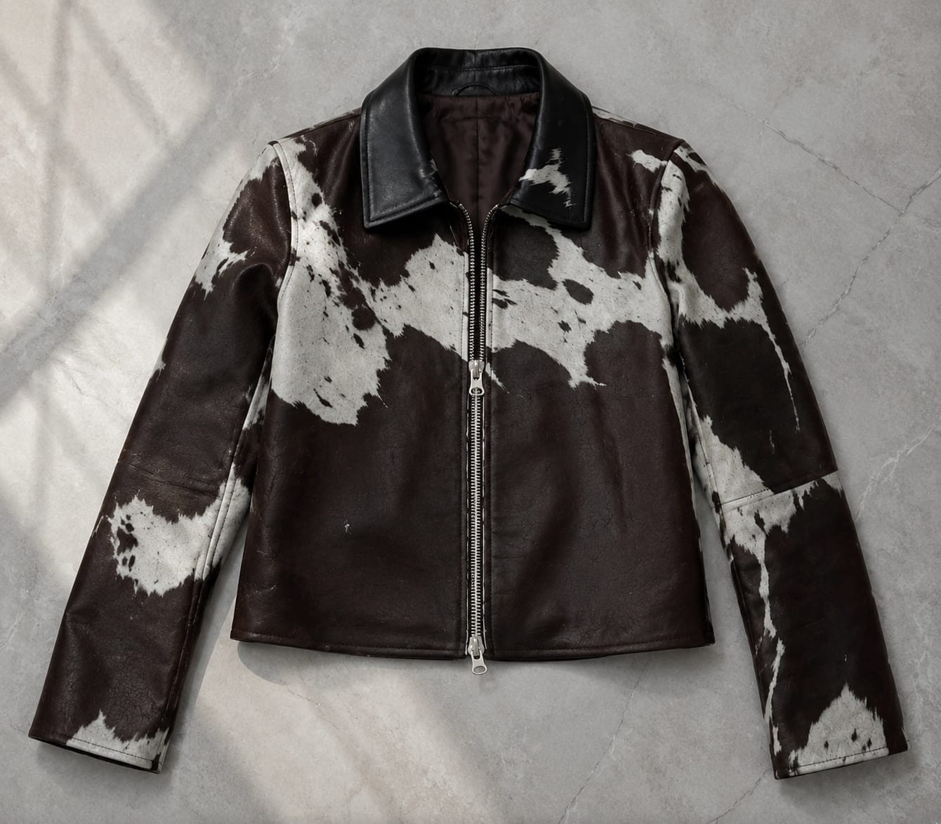 Genuine Cowhide Leather Jacket for Women Natural Hair-On Cowhide Luxury Edition