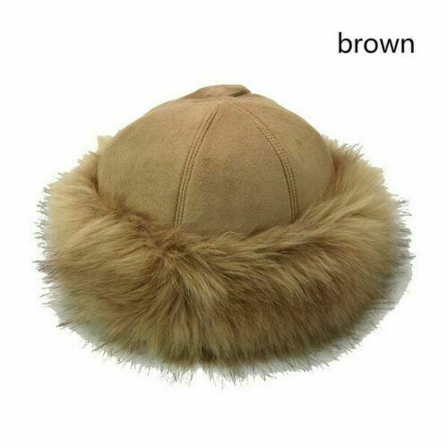 Women’s Fluffy Faux Fox Fur Hat Unisex Winter Ear Head Warmer Ski Hats Cap USA