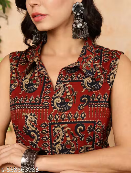 women printed straight sleeves kurta_Printed kurti_daily wear Kurti