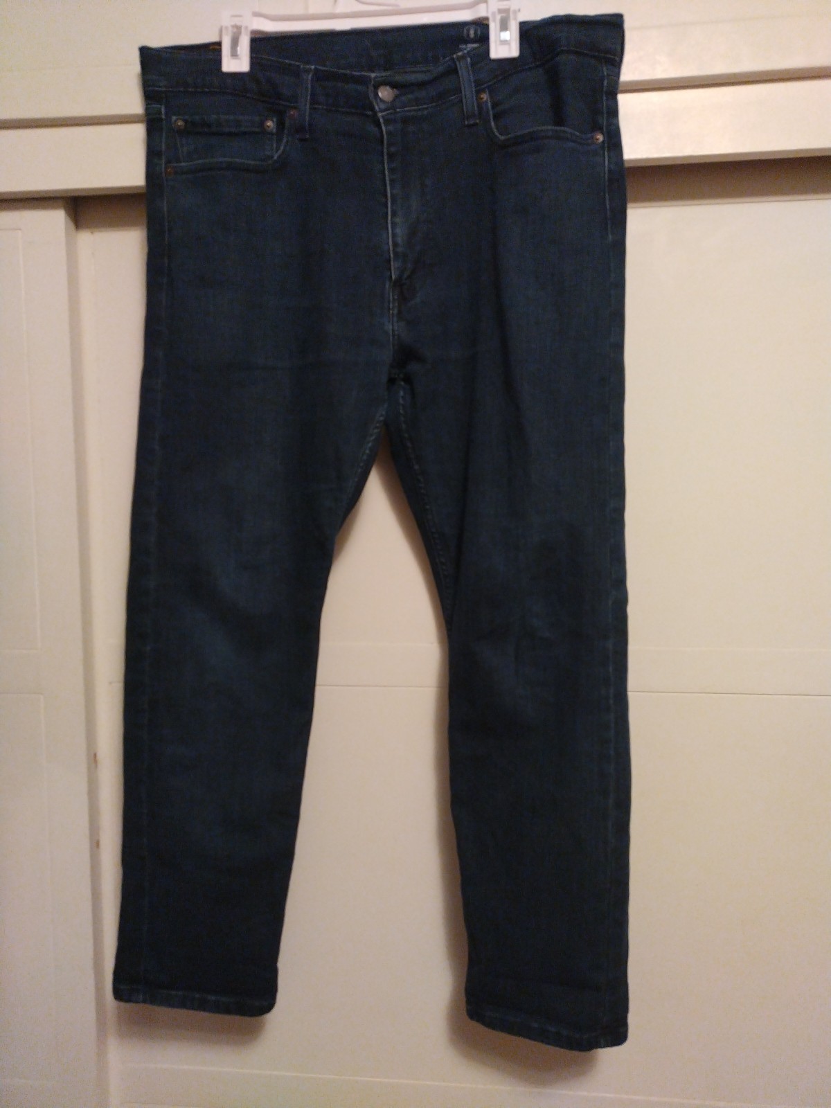 Levi’s Mens 502 All Seasons Tech Jeans Size 36×30 Dark Wash Blue Denim