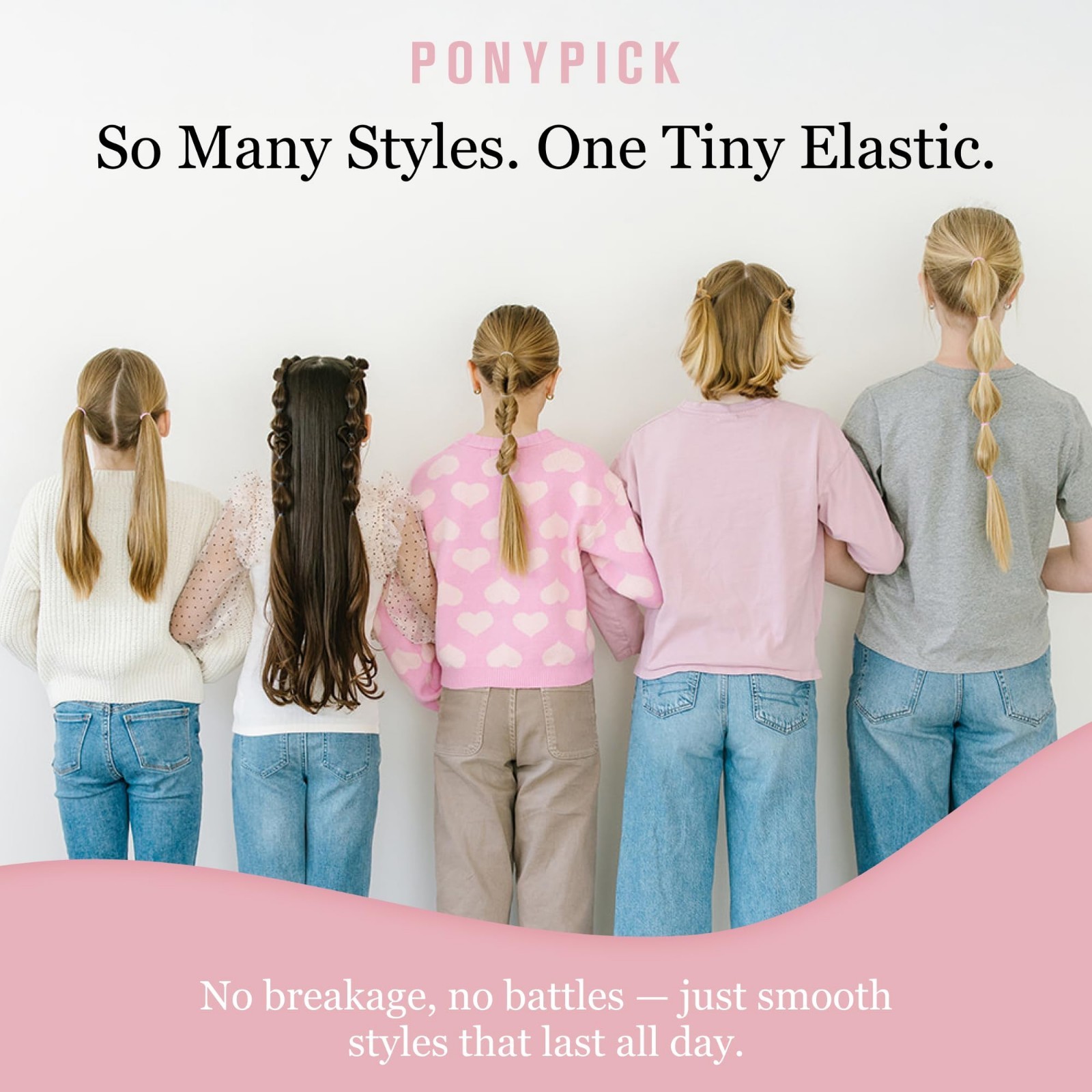 Clear Hair Elastics 1000 Pack | Strong Mini Ties for Braids, Ponytails & Buns |