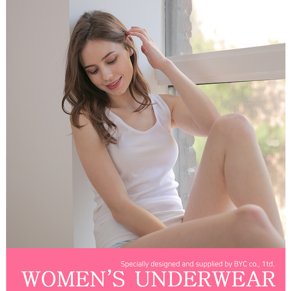 BYC Women 100% Cotton Soft Relaxed Sweat Absorption Underwear Top Petit Size