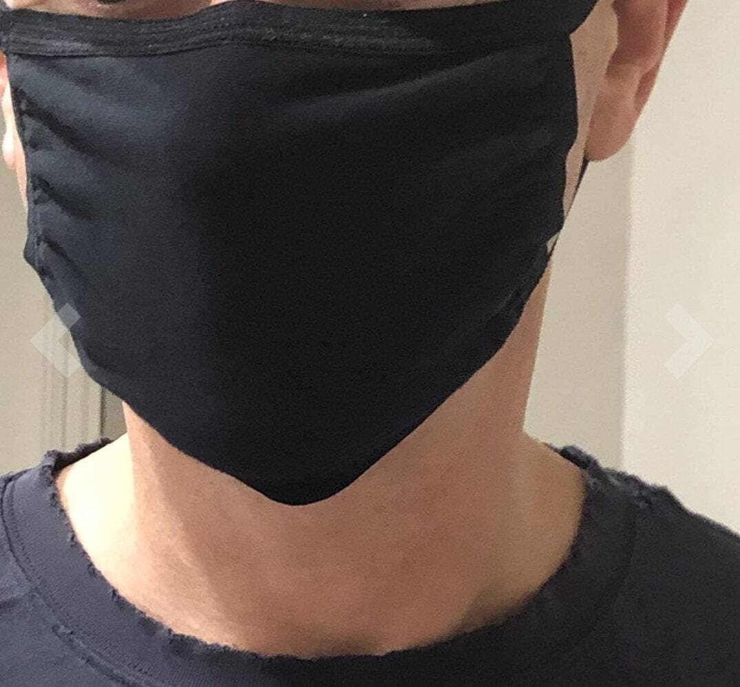 4-Pack Black White Cotton Adult Face Masks – Reusable Washable Unisex