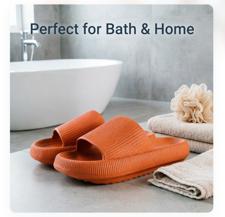 Thick Sole Slippers Size 36 US 5.5-6 Non-Slip House Shoes for Women Indoor