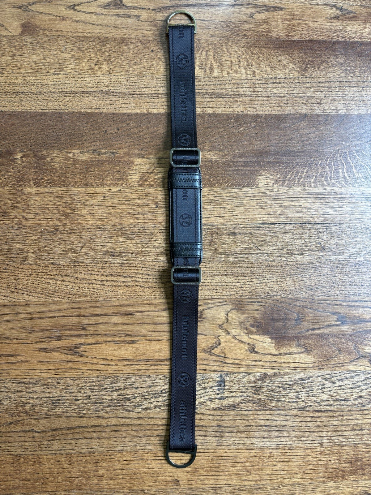 Lululemon Black Adjustable Women’s Shoulder Strap with Logo & Buckle Accents