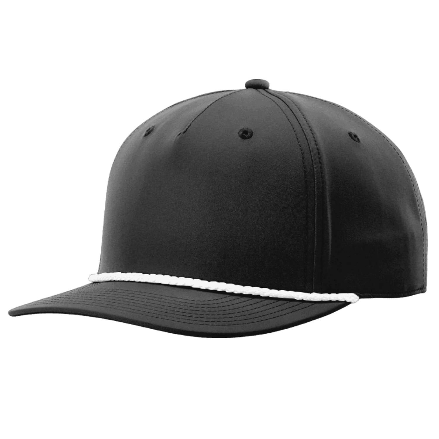 Richardson 258 Snapback Rope Hat Five Panel Classic Rope Cap Performance Polyest