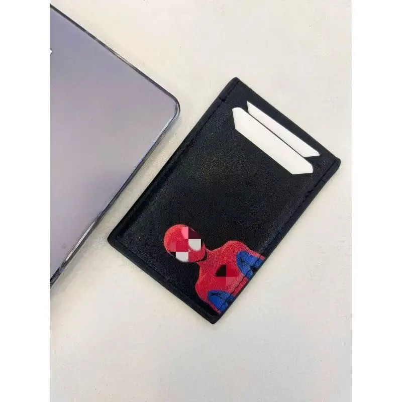 1pcs Leather Bat ID Card Holder Case Wallet Personalized SuperHero Mask Card Hol