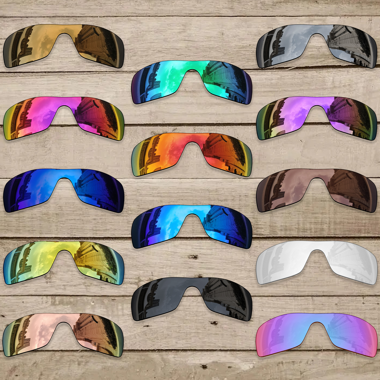 hdhut Anti-Scratch Polarized Replacement Lens for-Oakley Turbine Rotor Sunglass