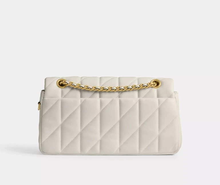 Coach Tabby White Shoulder Bag with Pillow Quilting Design