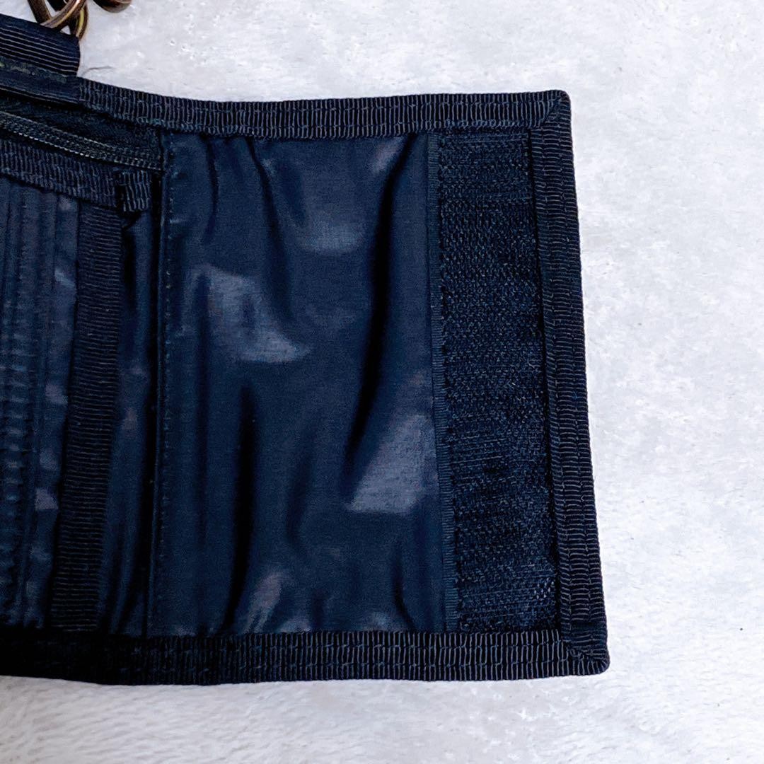 Porter Capsule Wallet Black Trifold with Keychain Used Compact Stylish