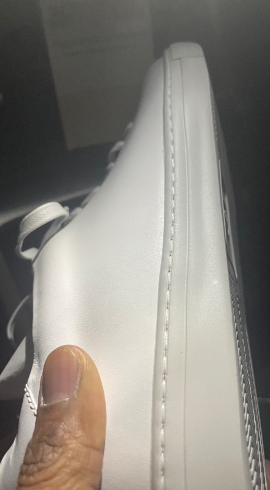 BRAND NEW Peter Millar Casual Leather Sneakers – Men’s Size 9.5 – White