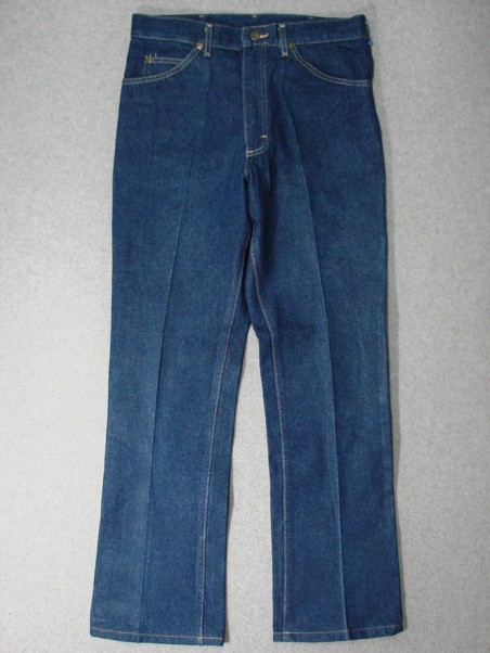 TI13407 USA VINTAGE 1980s *LEE* LOT 202 BOOT CUT JEANS 33×32 (msr 33″x32″) DARK