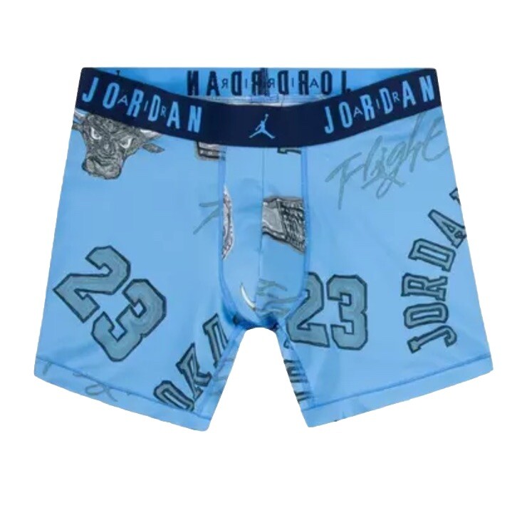 NWT. Jordan. 2 Pack. Flight Microfiber Boxer Briefs. Yellow/Blue. MRSP. $38.00