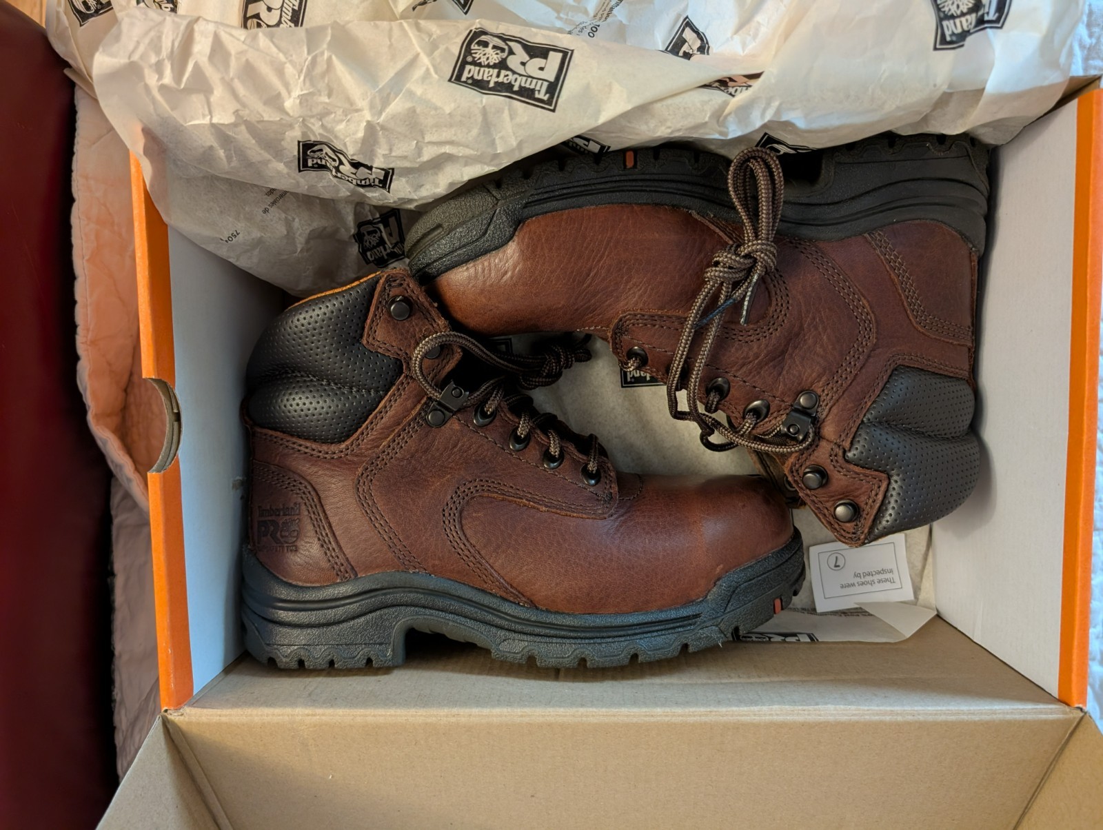 Timberland Pro Alloy Toe Work Boots Titan Women’s Size 5.5, Brown