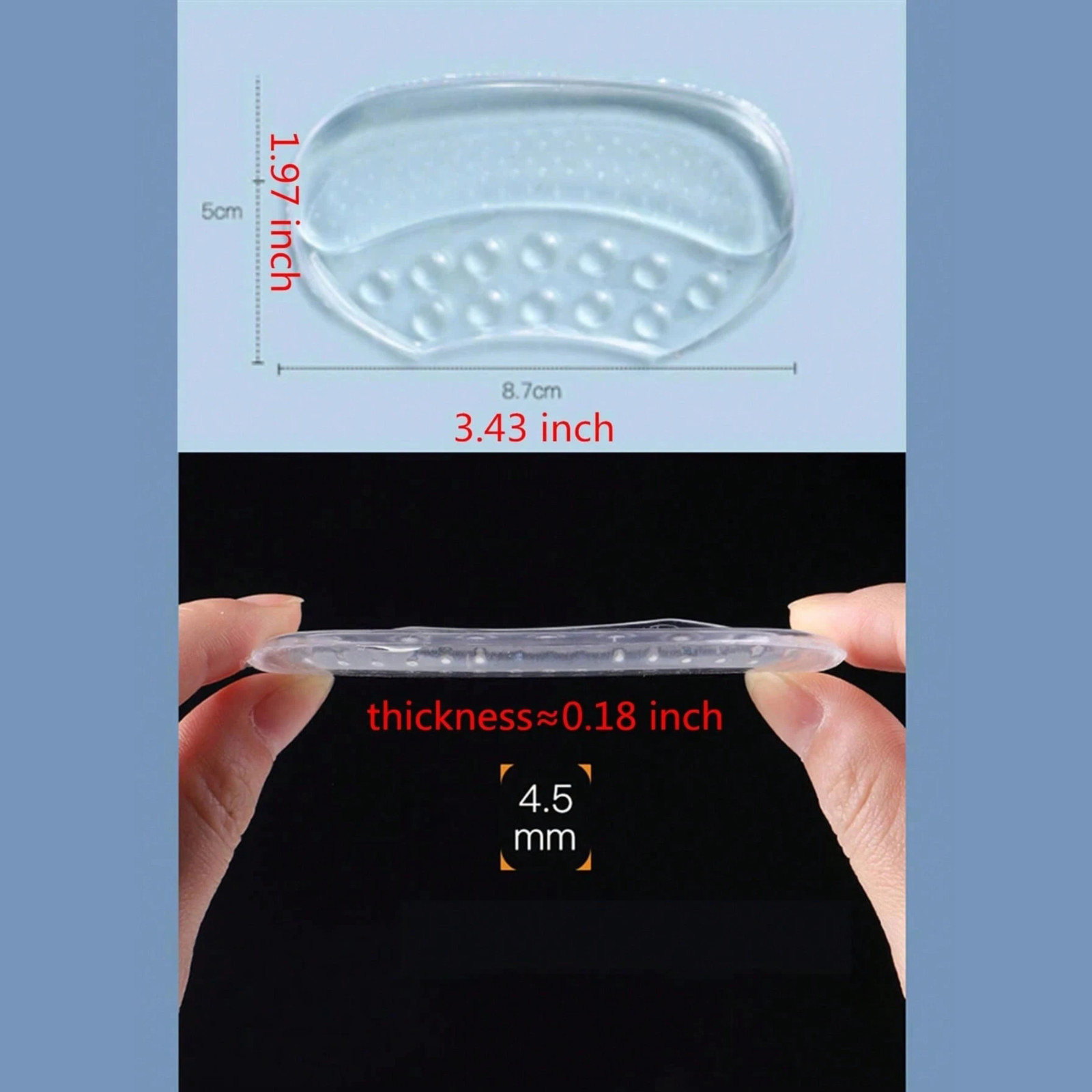 1 Pair Anti-Wear Heel Grips for Women’s Shoes Cushion Pads Prevent Blisters Slip