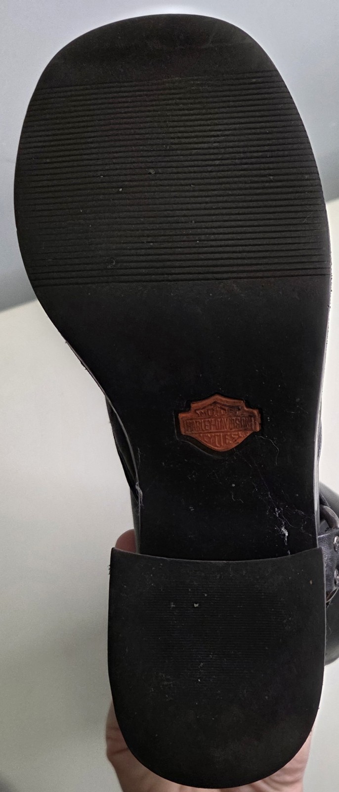 Harley Davidson Pavement Harness Boots Womens Black Leather Motorcycle Size 8.5