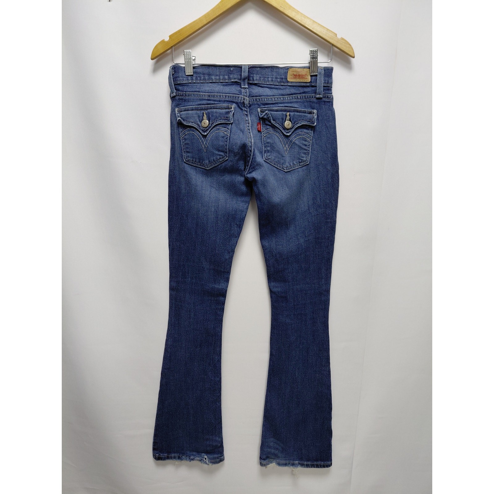 Levi’s Blue Denim Bootcut Jeans Mid (10-12 in) Regular Women