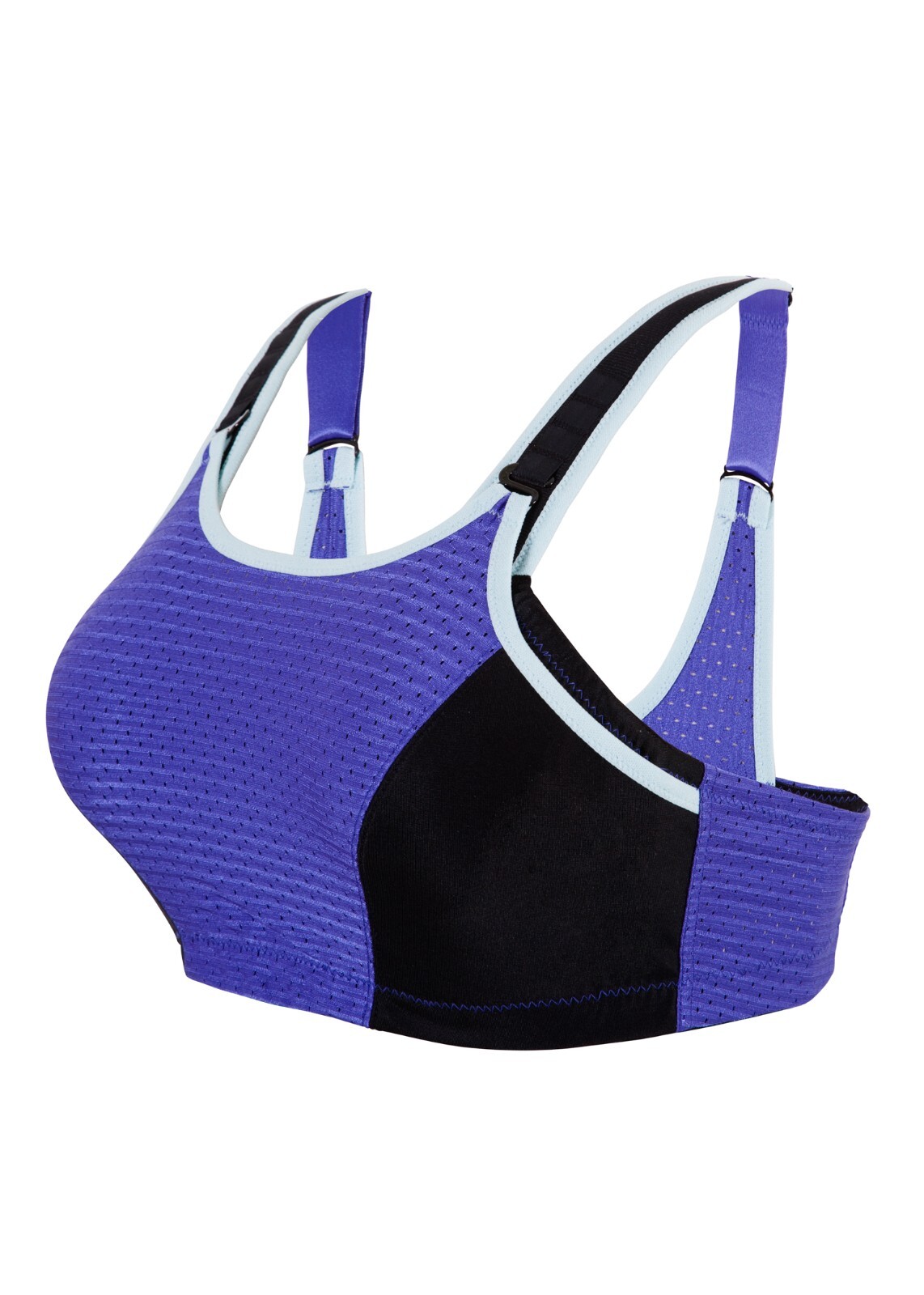 Glamorise UNDERWIRE SPORT Bra (Adjust Support Low-High-Impact) Wicks! Purple NEW