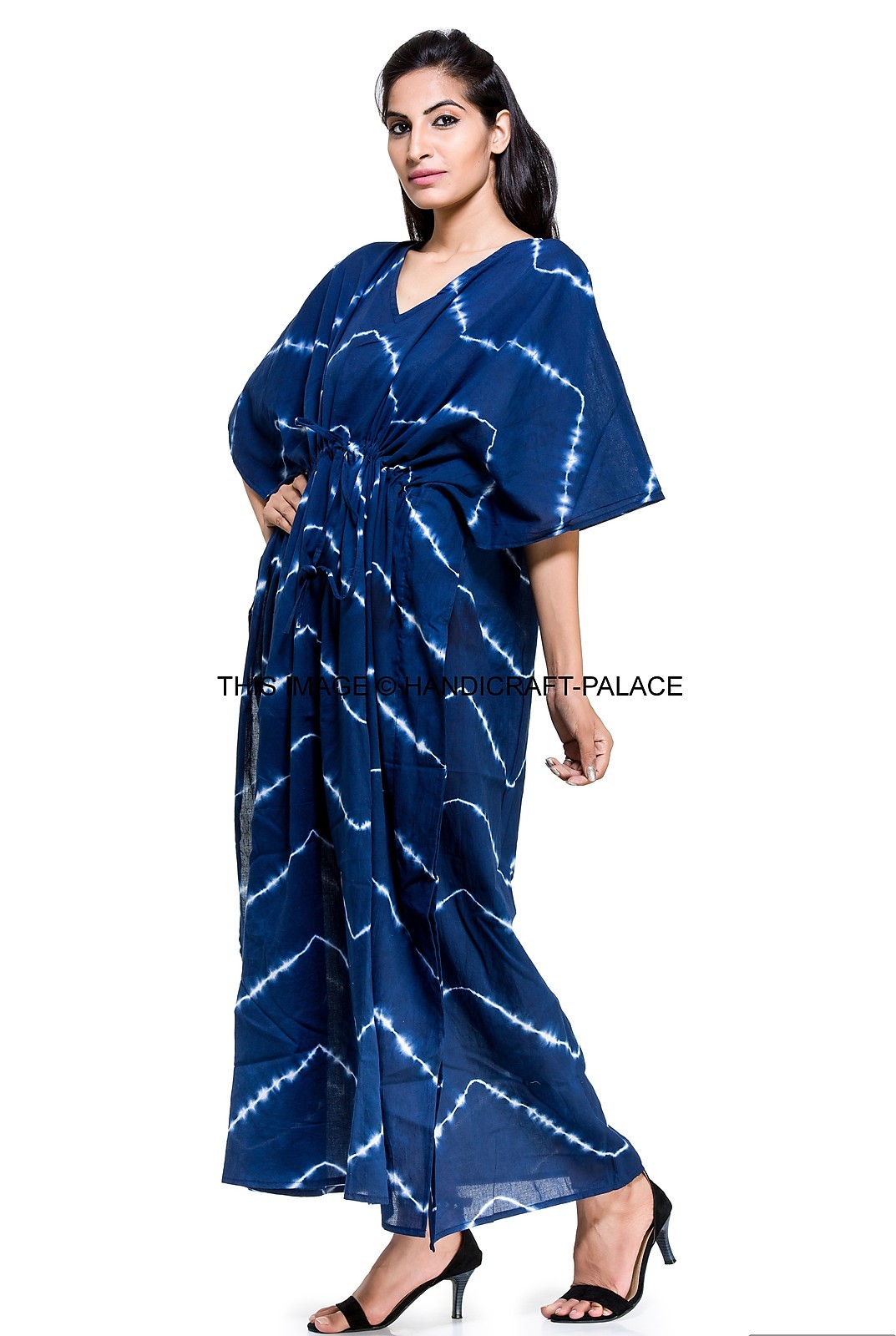 10 Pcs Wholesale Lot of Kaftan Women Kaftan Dress Indigo Blue Beach Long Caftan