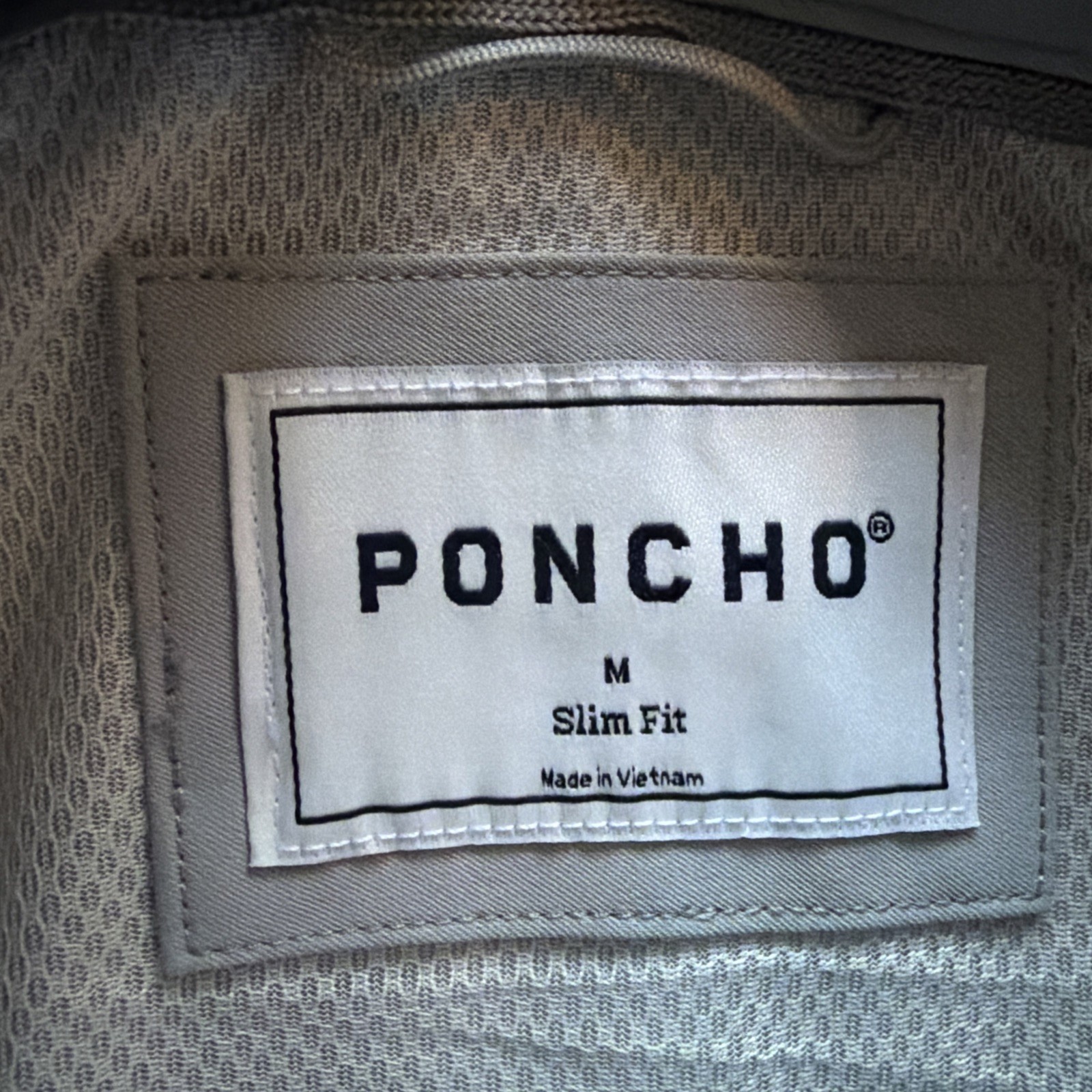 Poncho Short Sleeve Shirt The Grey Fox Mens Size Medium Slim Fit Button Up