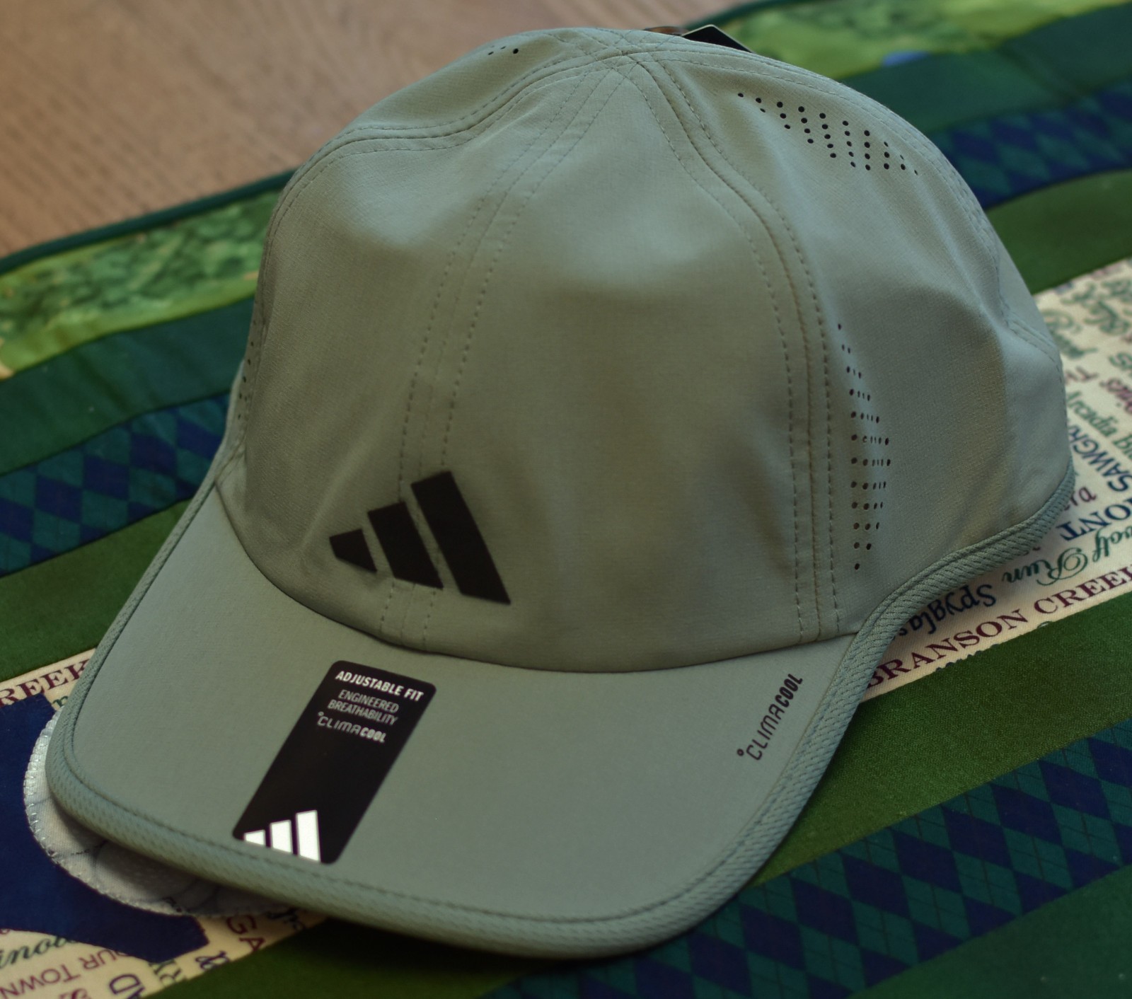 NWT ADIDAS AeroReady Mens SuperLite 3 Reflective Adj Hat-OSFM @$26 SILVER GREEN