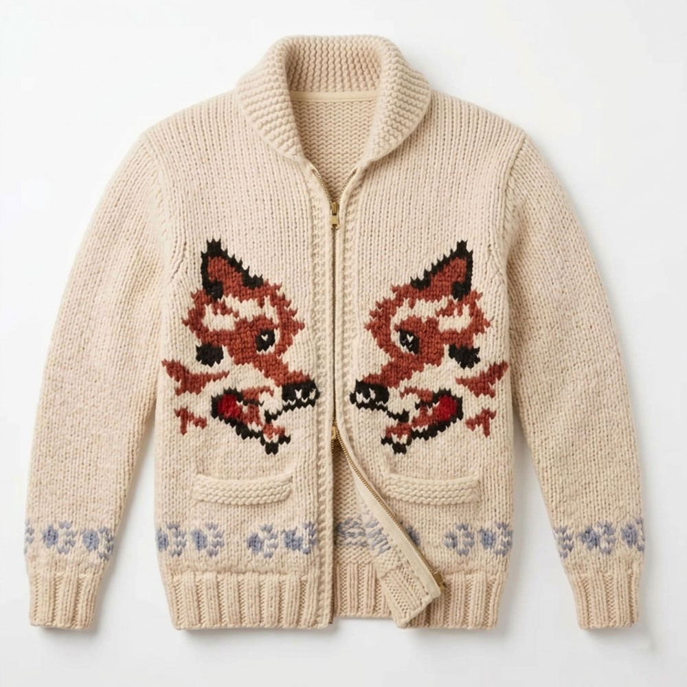 Project Inspired Hail Mary Ryan Dr. Ryland Grace Cardigan Fox Wolf Sweater