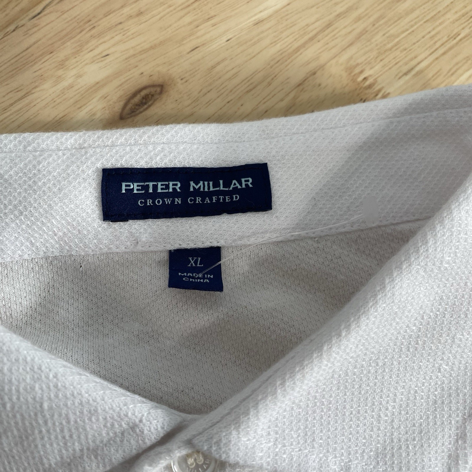 Peter Millar Shirt Men’s XL Polo Long Sleeve Crown Crafted Linen Blend Golf NWT